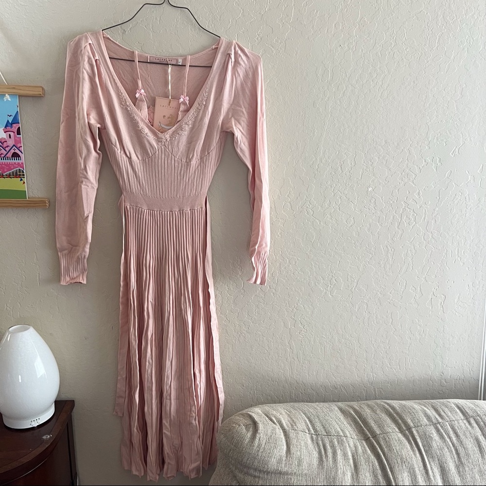 Pink maxi dress